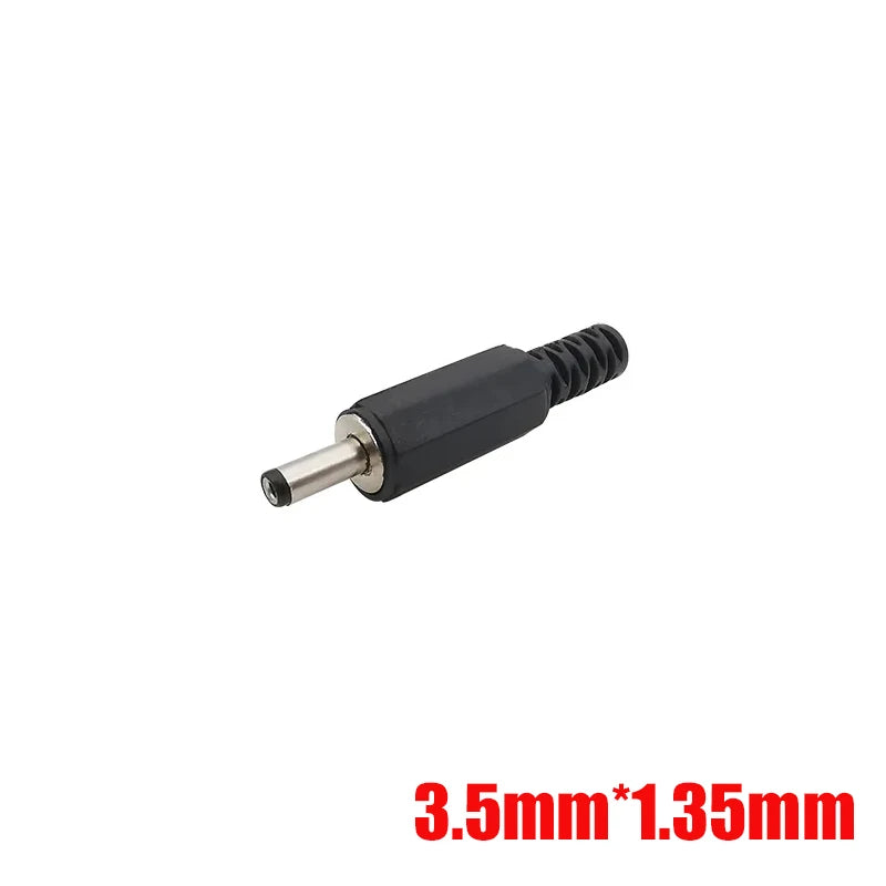 5.5 2.1mm DC Power Connector Male Plug 5.5 2.5mm 3.5 1.35mm Jack Barrel 12V 3A Soldering DC Adapter For DIY Electronic LED Strip