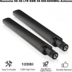 2pcs 600-6000MHz 4G 5G Omni-Directional Antenna SMA Male/Female for Wireless Network Card Wifi Router Signal Booster