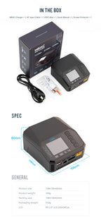 ToolkitRC M6AC 15A 300W Multifunctional LiPo Battery Charger Smart 1-6S Balance for RC Models - High Power RC Accessory