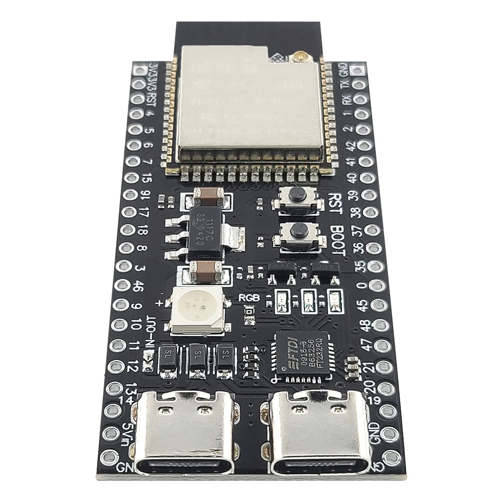 NEW ESP32-S3 Development Board with 2.4G Wifi BT Module for AI IOT DIY ESP32-S3WROOM1 N16R8 MCU 44Pin Type-C 8M PSRAM
