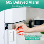 Magnetic Security Sensor Refrigerator Door Alarm Windows Open Alarms 60 Seconds Delay Loud 96 dB for Home, Store, Offic