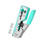 RJ45 RJ11 Cable Crimping Pliers 8P 6P Wire Cutter and Cover Remover with Grip Handle for Home Wiring Repair Use F19E