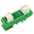 1PCS Din Rail Mounting RJ45 Female To Female Splitter Board RJ45 45 Degree Breakout Board