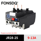 JR28 25A Thermal Overload Relay LR2-13D Adjustable Thermal Relay Electrical Relay Temperature Overload Thermal Protector