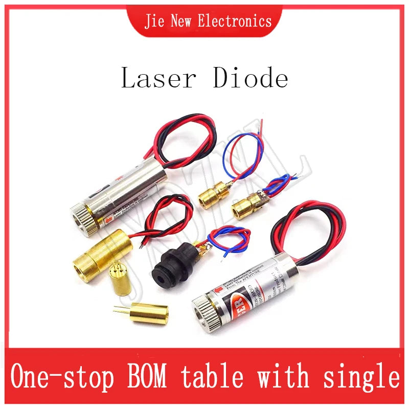 1PCS 650nm 5mW Red Point /Line / Cross Laser Module Head Glass Lens Focusable Focus Adjustable Laser Diode Head Industrial Class