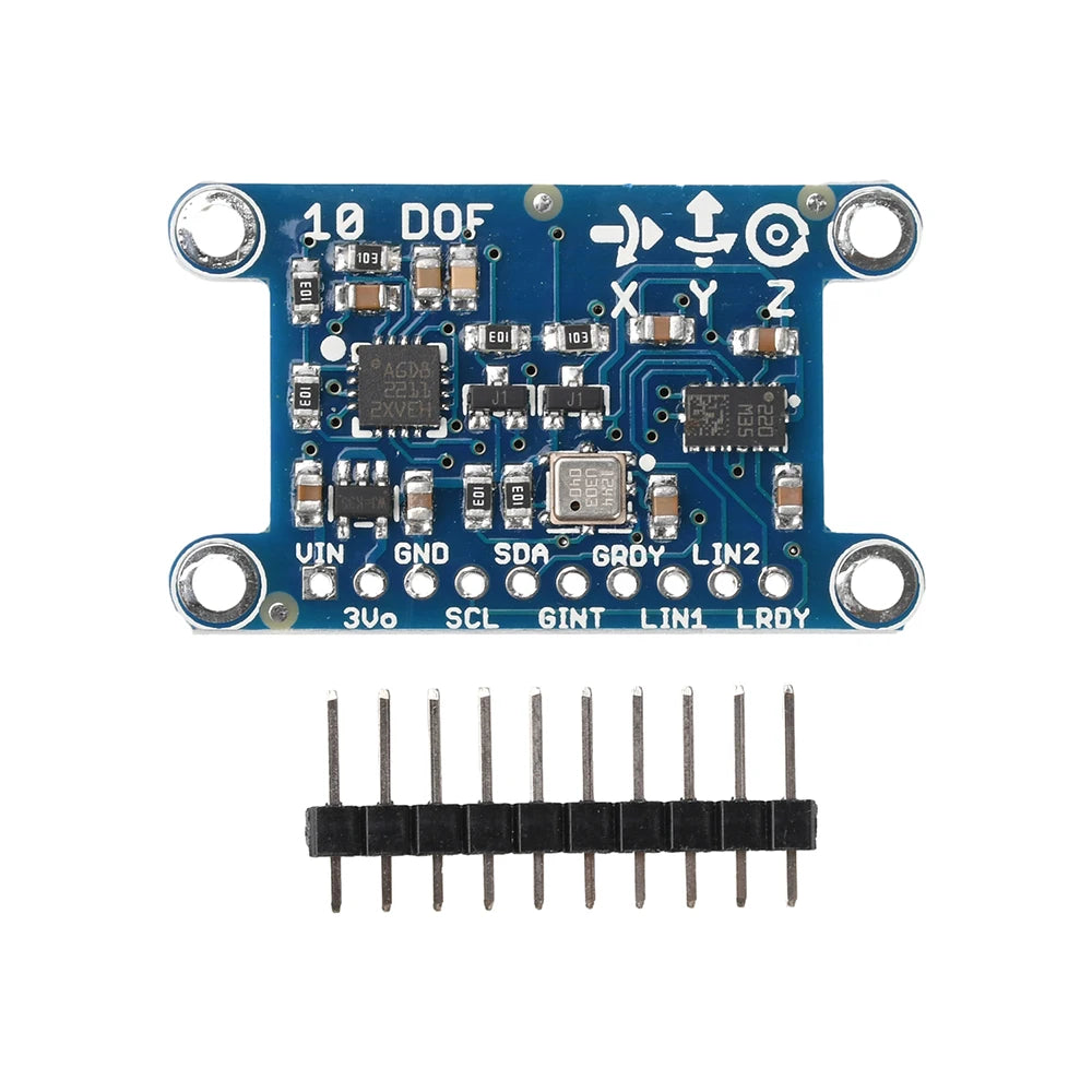diymore 10 Axis IMU L3GD20 LSM303D Module 10DOF Compass Acceleration Digital Gyroscope Sensor for Arduino 3-5V IIC/SPI Protocol