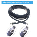 LMR 400 SMA to SMA Male/RP SMA Male Connector Cable Low Loss 50 Ohm 50-7 Cord WIFI Antenna Extension Jumper RF Coaxial Adapter