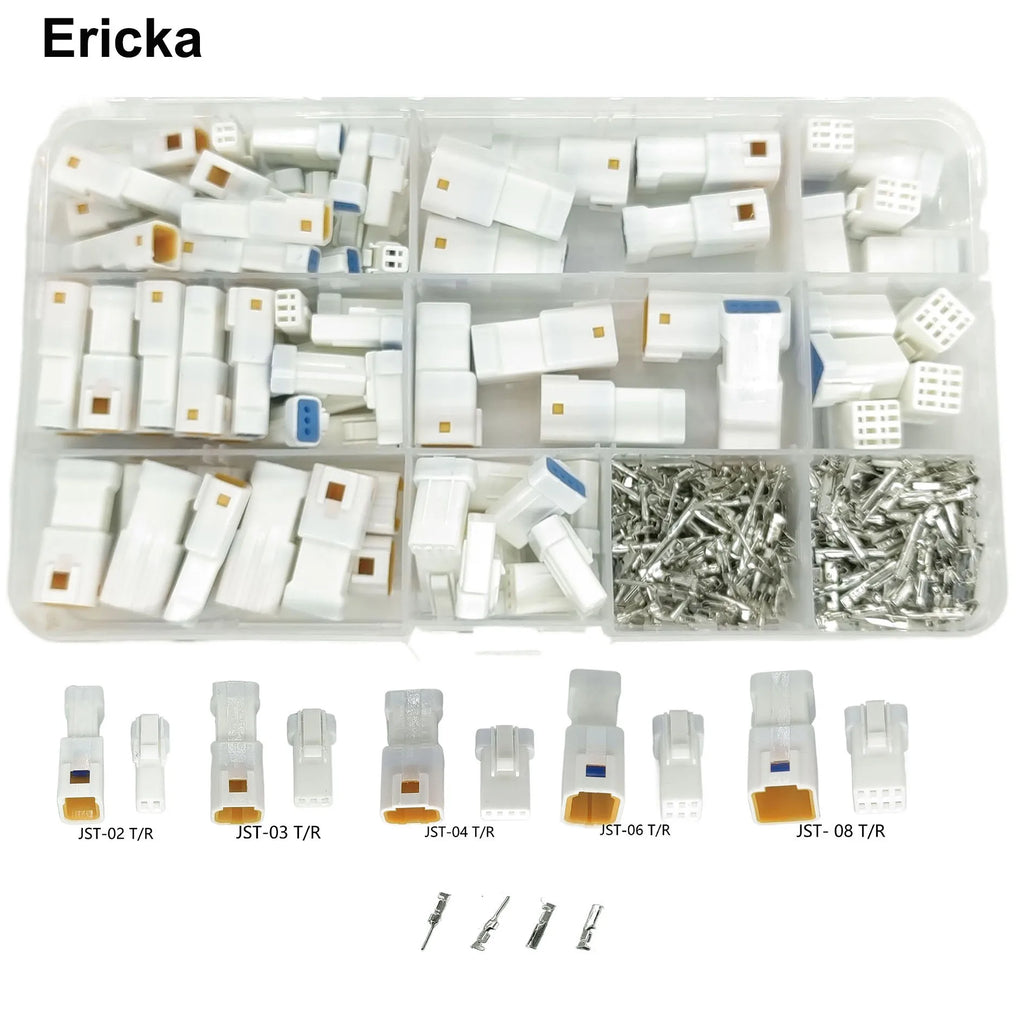 JST Connector Kit Series Waterproof Wire Quick Wire Connector Electrical Kit JST-02-08T/R JWPF Automotive Sealed Plug With Pins
