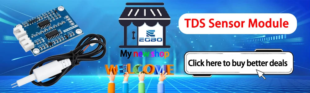 TDS Sensor Module Dissolved Solids Analog Signal Soluble Solid Water Quality Detection DS18B20 Temperature for Arduino 51/STM32