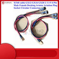 Battis power XT60 cable to GX12 GX16 GX20 2 3 4 5 6 Pin  Male Female Docking Aviator Aviation Plug  Socket Circular Connector