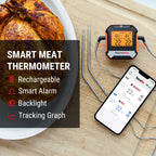 ThermoPro TP904 Bluetooth-connected APP Wireless 135M Dual Probes Digital Meat Thermometer, Kitchen Thermometer with Alarm Timer