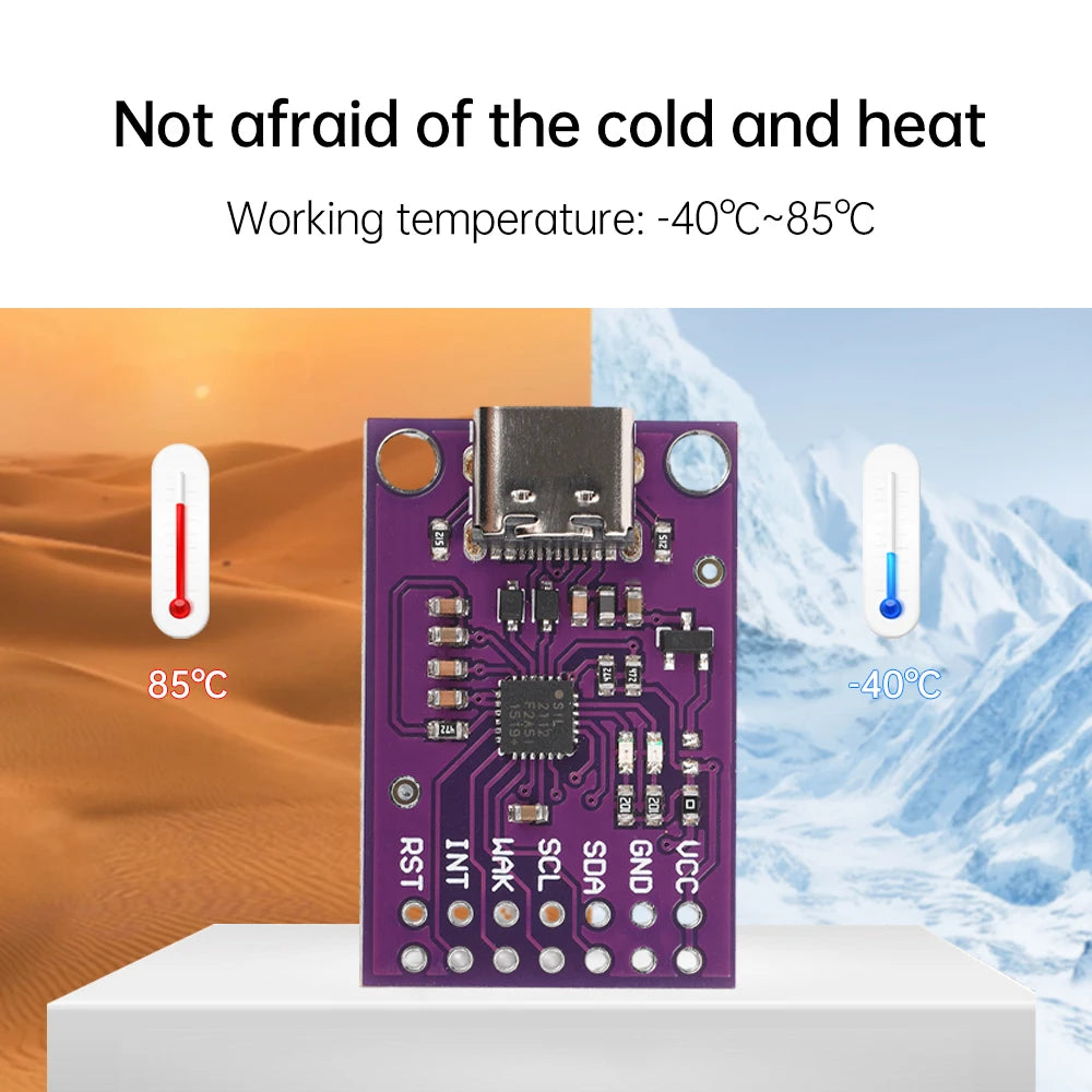 USB to SMBus/I2C Communication Module CP2112 Module CCS811 Debug Board TYPE-C/Micro USB Interface