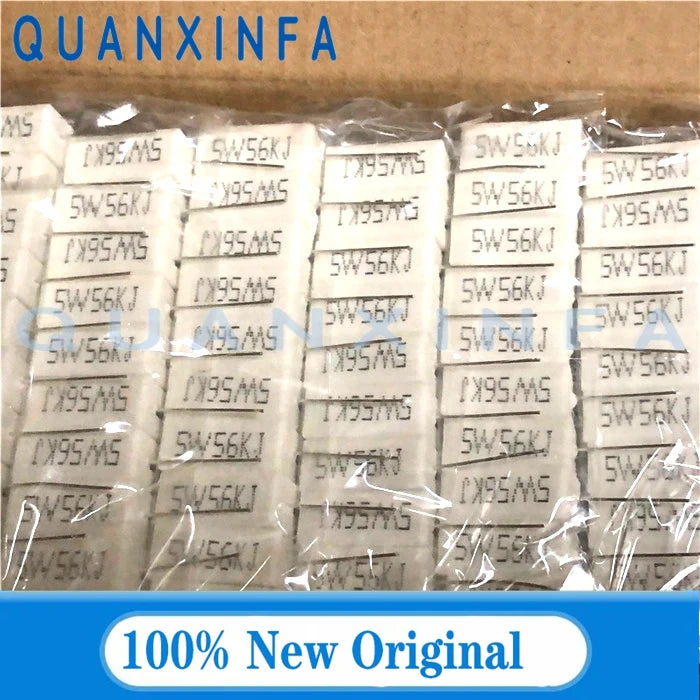 10CS 5W 5% Cement Resistor Power Resistance 0.1R-100K 0R47 0R5 1K 10K 1R 5R 5R1 4.3R 4.7R 5R 5.1R 43R 47K 51R 470R 510R 100K ohm