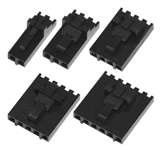 10PCS Dupont Connector 2.54mm 2P 3P 4P 5P 6P 7P 8P-12Pin With Buckle Single Row MX2.54 CD-ROM Housing