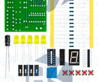DIY Soldering Practice Training Module 7 Segment Display Decoder Circuit Board for Student Electronic Learning