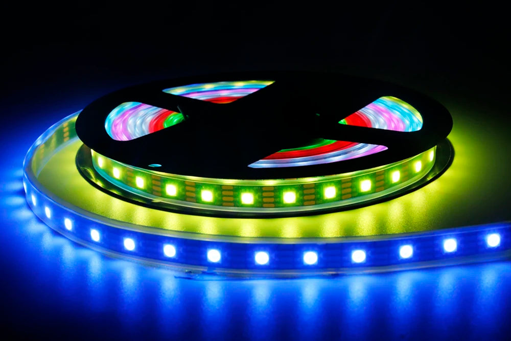 WS2811 WS2812B WS2813 WS2815 5050RGB LED Strip Lights Individually Addressable 30/60/144Pixels/Leds/m Black /White PCB DC5V/12V