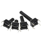 20PCS 6x6 Push Button Switch DIP 6X6X4.3 Light Touch Switch 6*6*4.3/5/6/7/8/9/10/11/12/13MM The Power Switch 4Pins For Arduino