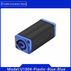 1pc New Arrival LED PowerCon AC Coupler Adapter Extender connector High quality Speakon Panel mount straight adapter