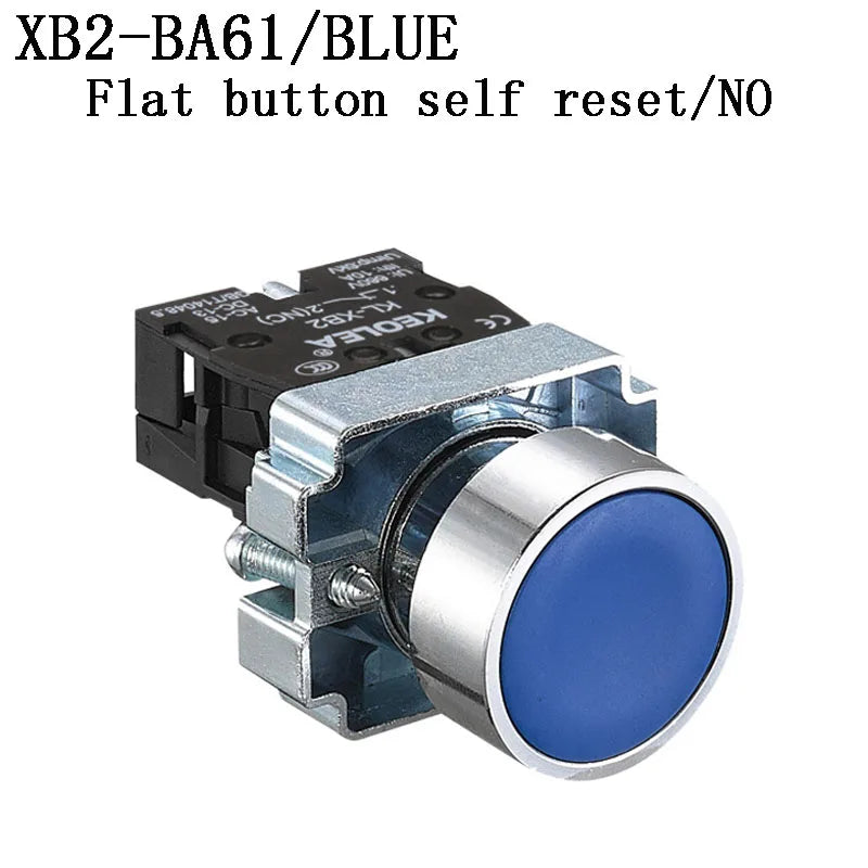 1Pcs Button Switch Self Reset Small Mushroom Head Emergency Stop 22mm Knob Key Start Inching Power on XB2-BG21 XB2-BA31 XB2-BS54