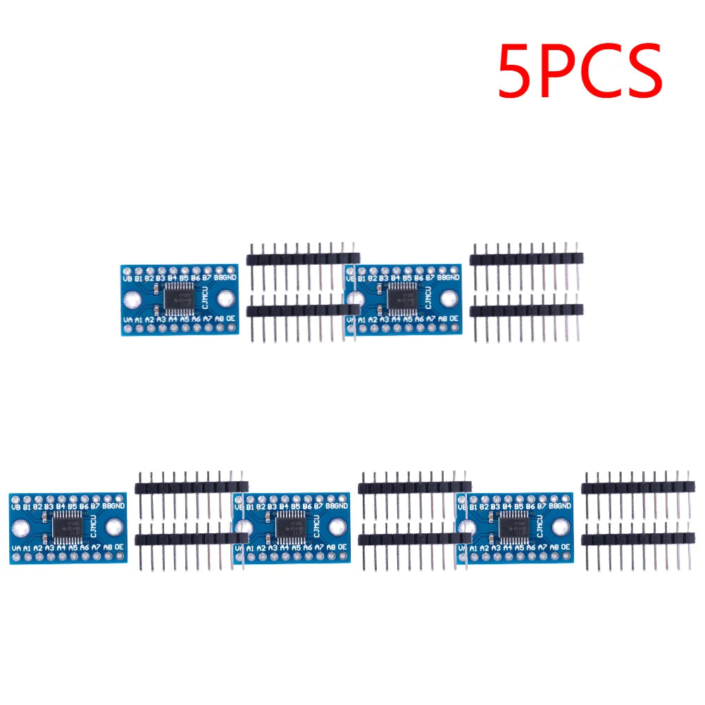 1-10PCS TXS0108E Logic Level Shifter Bi-Directional Module 3.3V 5V 8 Channel Voltage Level Translation Module for Raspberry Pi