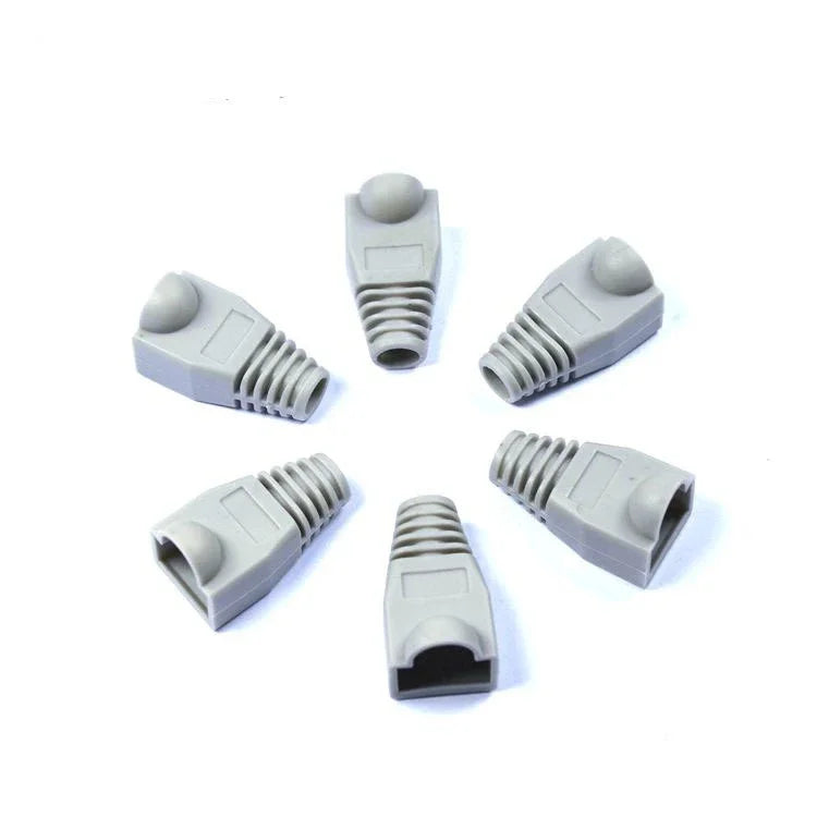 10-100Pcs RJ45 Ethernet Cable Connector Boots Cover CAT5 CAT5E CAT6 CAT6E Ethernet Network Lan Cable Plug Cap Protective Sleeve