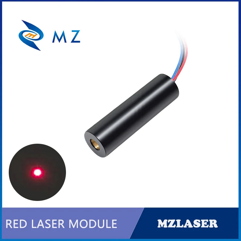 Laser Diode Module Red Dot D12mm 660nm 50MW 5V/12V/24V Industrial Grade ACC Drive Type CW Circuit Model