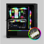 Soft Neon Addressable Rainbow PC WS2812b LED Strip Light for 5V 3pin ARGB Header PC Case Asus Aura Sync RGBIC Fusion MSI Mystic
