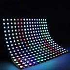1~5Pcs WS2812B 8x8 16x16 RGB LED Digital Flexible Individually Addressable Panel Screen WS2812 8x32 Smart Pixel Module Matrix 5V
