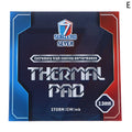 SubZero Seven-Thermal Pad 15W/mk Silicone Heat Dissipation Pad (0.5mm/1.0mm/1.5mm/2.0mm/2.5mm/3mm) for Electronics Cooling
