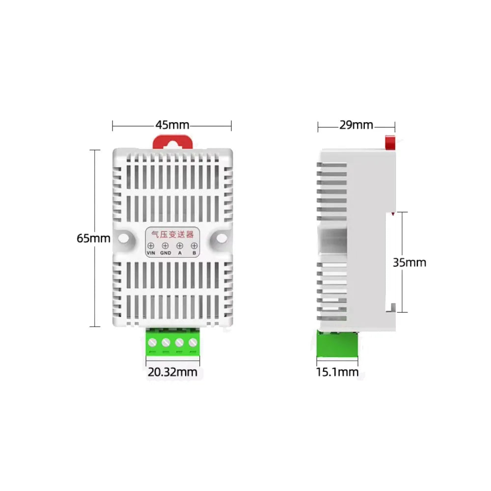 Taidacent RS485 Barometric Transmitter BMP280 High-Precision Atmospheric Pressure Sensor Barometer Air Pressure Sensor Modbus