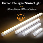 Motion Sensor LED Cabinet Light Rechargeable Induction Night Light Wireless Portable Detector Lamp Kitchen Staircase Backlight