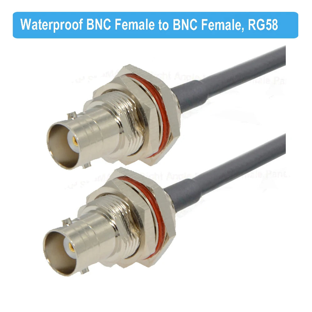 BNC Male to BNC Female Jack RF Adapter Pigtail RG58 Cable 50 Ohm RF Coaxial CCTV Camera Extension Cord RF Coax Jumper