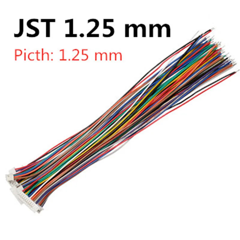 10PCS 1.0 1.25 1.5 2.0 2.54 SH/JST/ZH/PH/XH 1.0MM 1.25MM 1.5MM 2.0MM  2.54MM 2PIN/3/4/5/6/7/10P Female Plug Connector With Wire