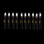 High Quality 10Pcs Neon Light Bulbs 4*10mm 5*13mm Main Power Indicator With Resistance 220V Red/Blue/Green