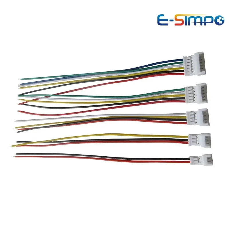 10pairs 20CM JST1.25 2P 3P 4P 5P 6P Male Female Plug Butt-joint Aerial Docking JST Plug Jack Terminal Wire Cable Connector