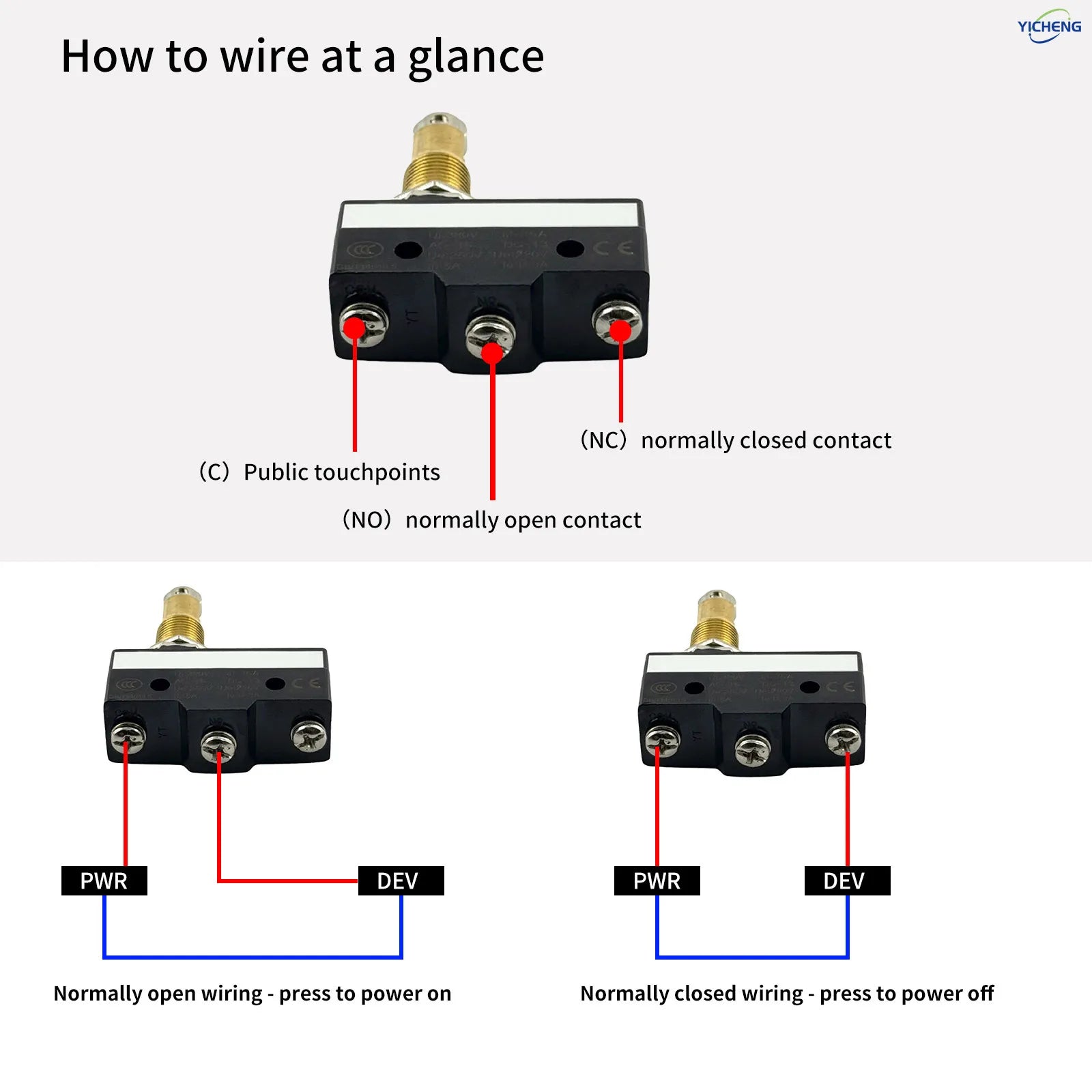 10Pcs SPDT NO+NC Hinge Roller Lever Microswitch Action Switch