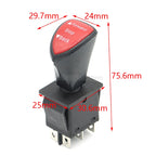 1Pcs KCD4-604 6Pin Latching Forward-Stop-Back Slide Toggle Switch AC 250V 16A AC 125V 20A Children's Toy Car Accessories KCD2
