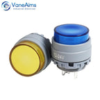 22mm Ultra Short Push Button Momentary Self Reset Latching Locked Waterproof LED Light Push Button Switch On Off 5v 12v 24v