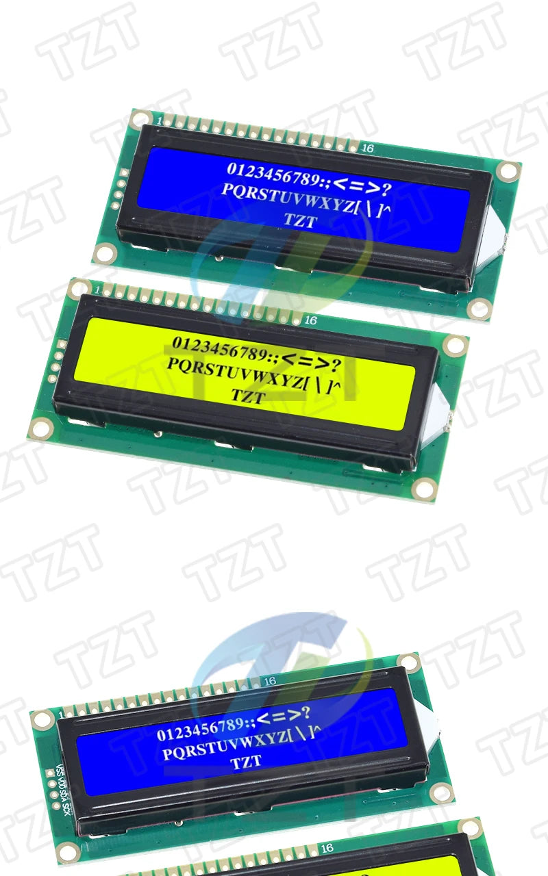 DIYTZT 1/3PCS LCD1602 1602 module Blue green screen 16x2 Character LCD Display Module HD44780 Controller blue blacklight