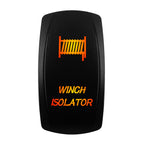 12V-24V Orange Led Rocker Switch Waterproof 20A Amber Light SPST DPDT Toggle Key for Car Boat ATV Camper Motorhome Auto Machine