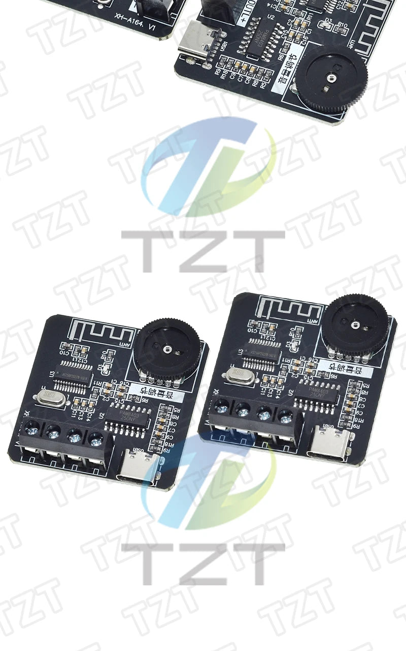 XH-A164 Miniature Digital Bluetooth Amplifier Board PAM8403 Case Modification TYPE-C Power Supply Dual 5W