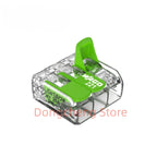 10pcs/lot WAGO 221-422/221-423/221-425 green and environmentally friendly wire quick connector terminal block