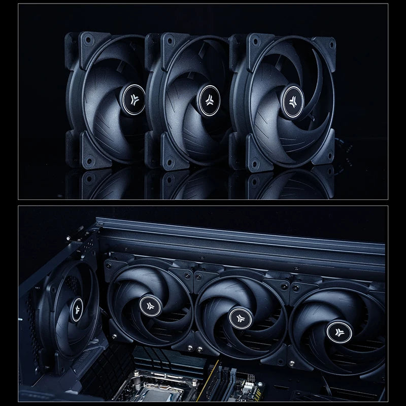 JUMPEAK PB120 120mm Cooling Fan Quiet 4PIN PWM 2000RPM High Performance 12cm Fans For PC Computer Case CPU Cooler Radiator