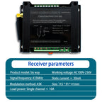 6/8CH Wireless Remote Control Switch AC 220V 100V-265V 10A Relay 6/8 Channels 433MHz Industrial Controller Receiver Transmitter