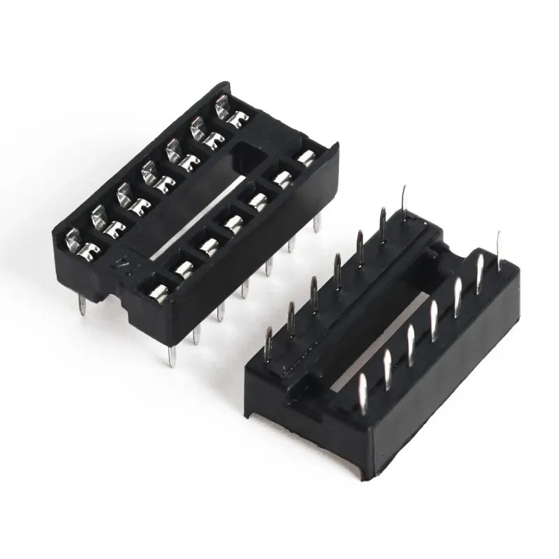 10PCS IC Seat DIP IC Socket Adaptor Solder DIY Sockets 6pin 8pin 14pin 16pin 18pin 20pin 24pin 28pin