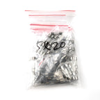 100Pcs Glass Fuse Assortment Kit, 10 Sizes (5x20mm & 6x30mm) 0.5A-20A 250V Fuse DIY Electronic Repair Component Set