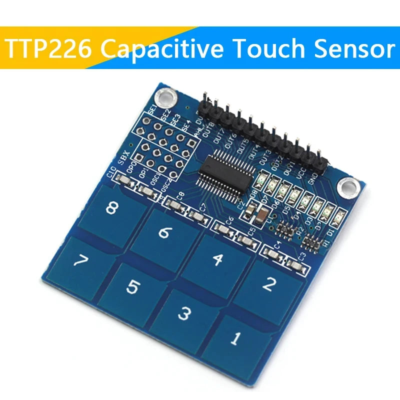 TTP223 TTP224 TTP226 TTP229 1/4/8/16Channel Jog Digital Touch Button Sensor Capacitive Switch Modules Accessories for Arduino