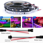 WS2811 WS2812 WS2813 WS2815 DC 5V 12V Color-Changing Addressable and Programmable LED Light Strips for Colorful Lighting