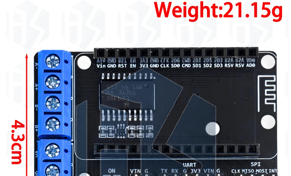 1PCS NodeMCU Motor Shield Board L293D for ESP-12E from ESP8266 esp 12E kit diy rc toy wifi rc smart car remote contro