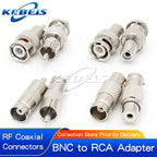 2Pcs BNC to RCA Surveillance Video BNC Female to BNC Male BNC Male to RCA Female Q9 Male to RCA Female Q9 Female to AV Adapter